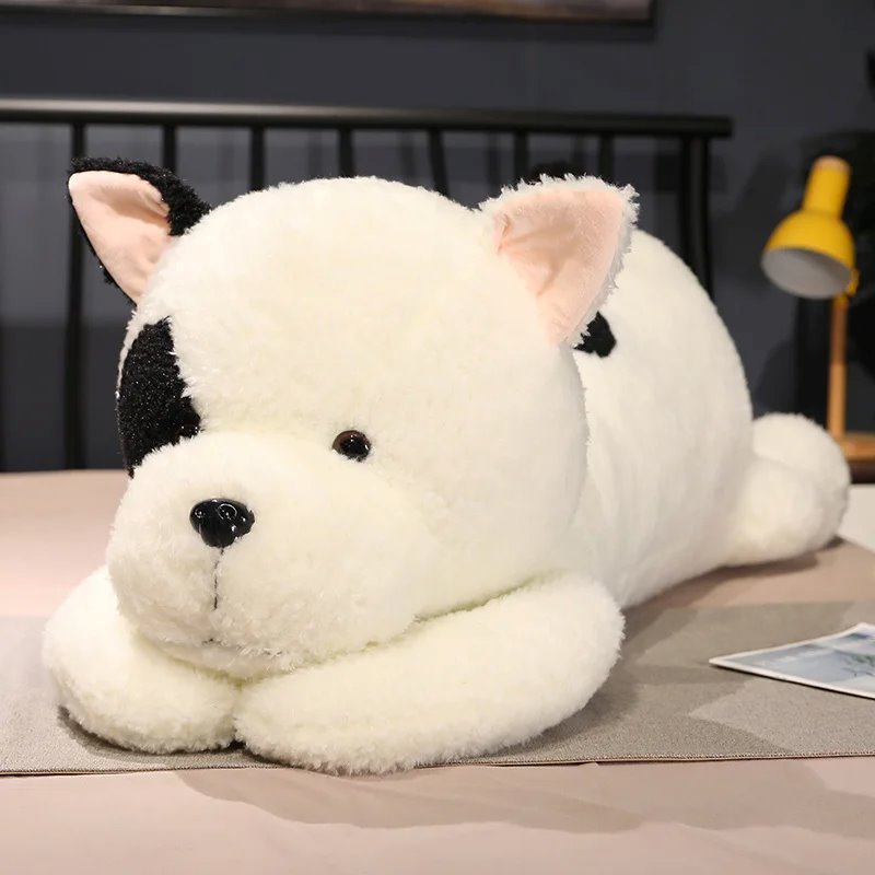 Maliben | Giant Fluffy Spotty White Black Dog Plushie