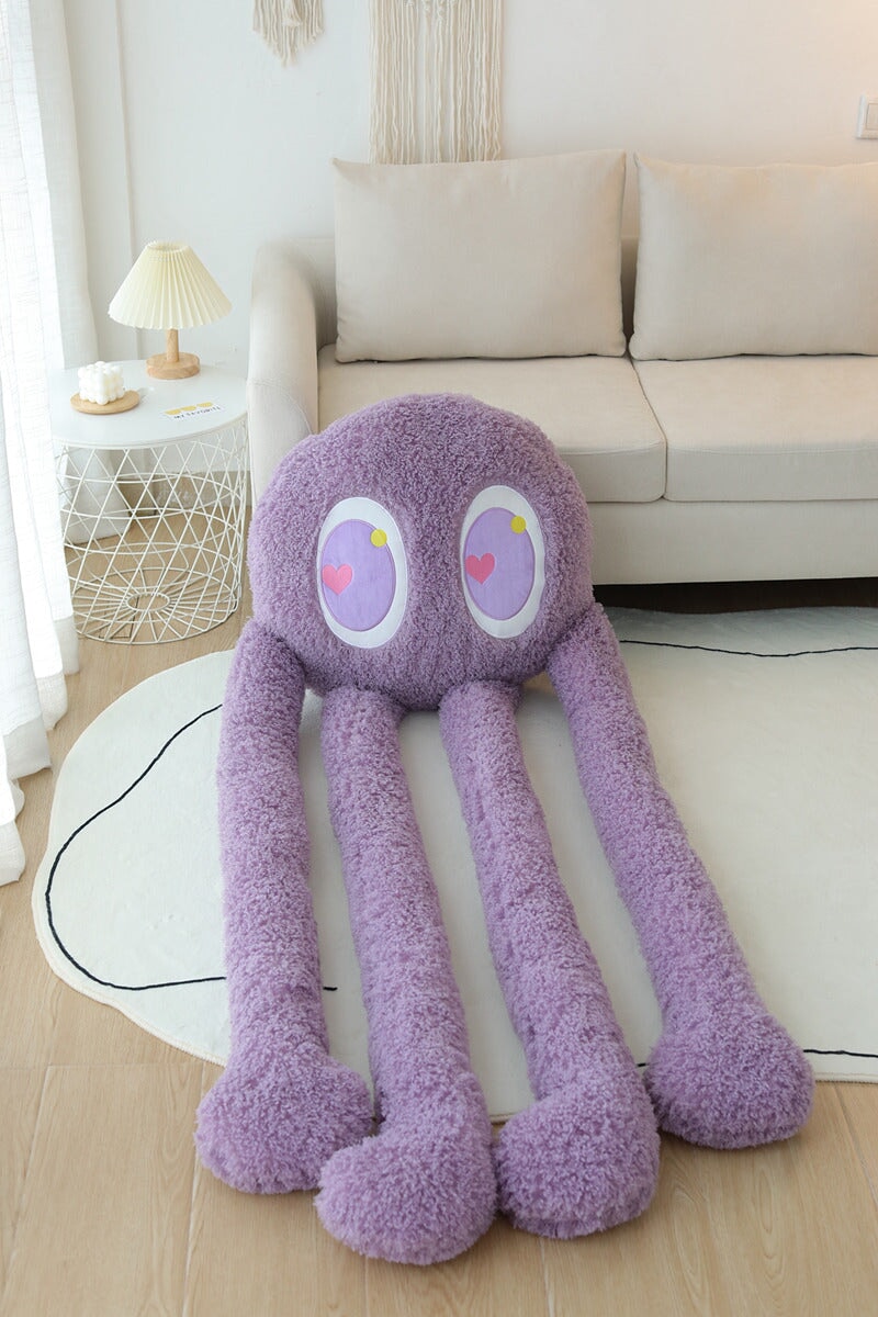 Maliben | Giant Fuzzy 4 Legged Octopus Plushie