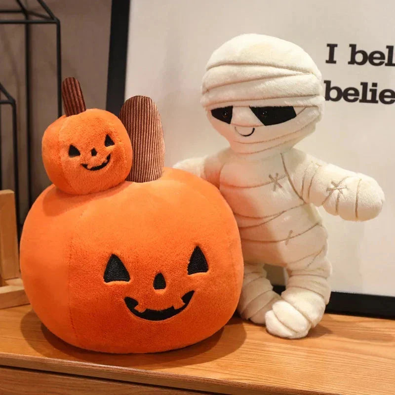 Maliben | Halloween Pumpkin Mummy Skull Bone Plushies