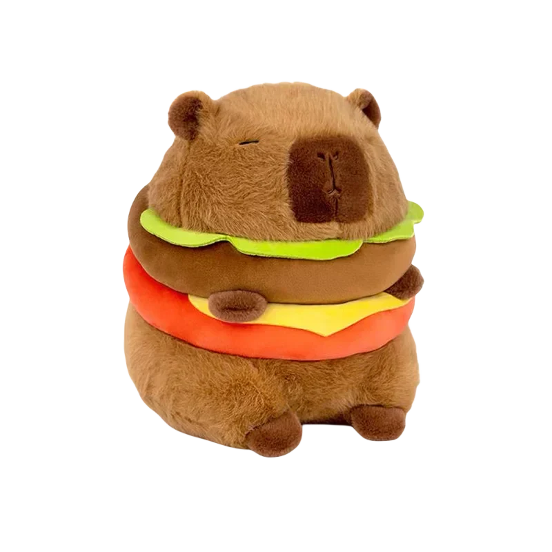 Maliben | Hamburger Capybara Fluffy Plushie