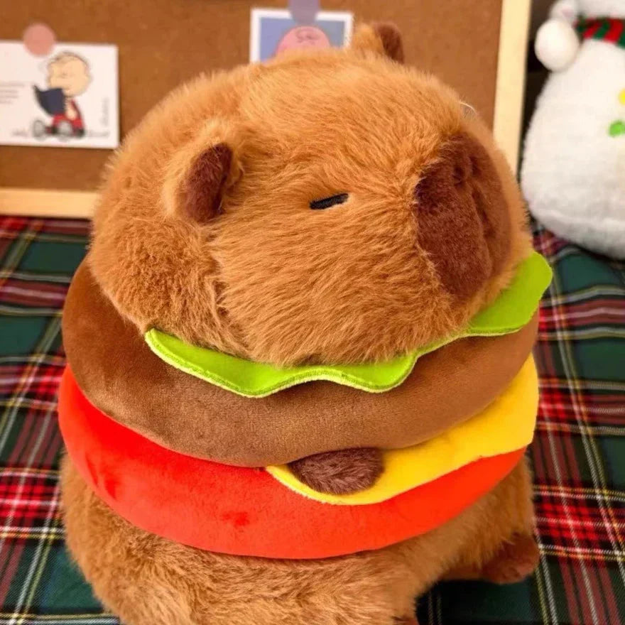 Maliben | Hamburger Capybara Fluffy Plushie
