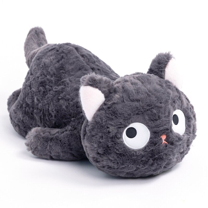Maliben | Jiji The Fluffy Black Cat Plushie Laying Down