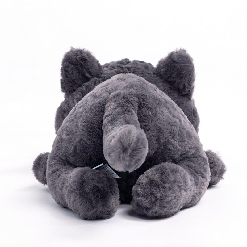 Maliben | Jiji The Fluffy Black Cat Plushie Laying Down