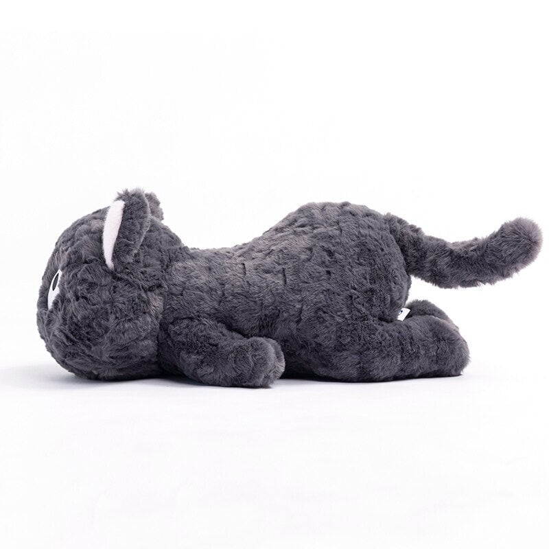 Maliben | Jiji The Fluffy Black Cat Plushie Laying Down