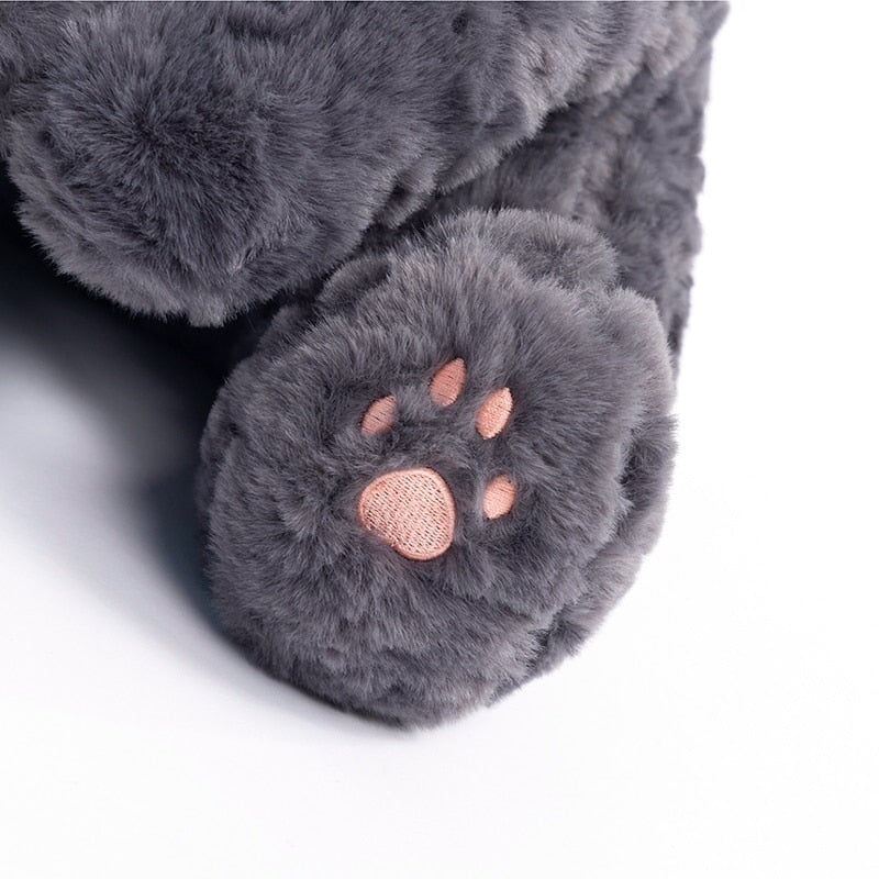 Maliben | Jiji The Fluffy Black Cat Plushie Laying Down