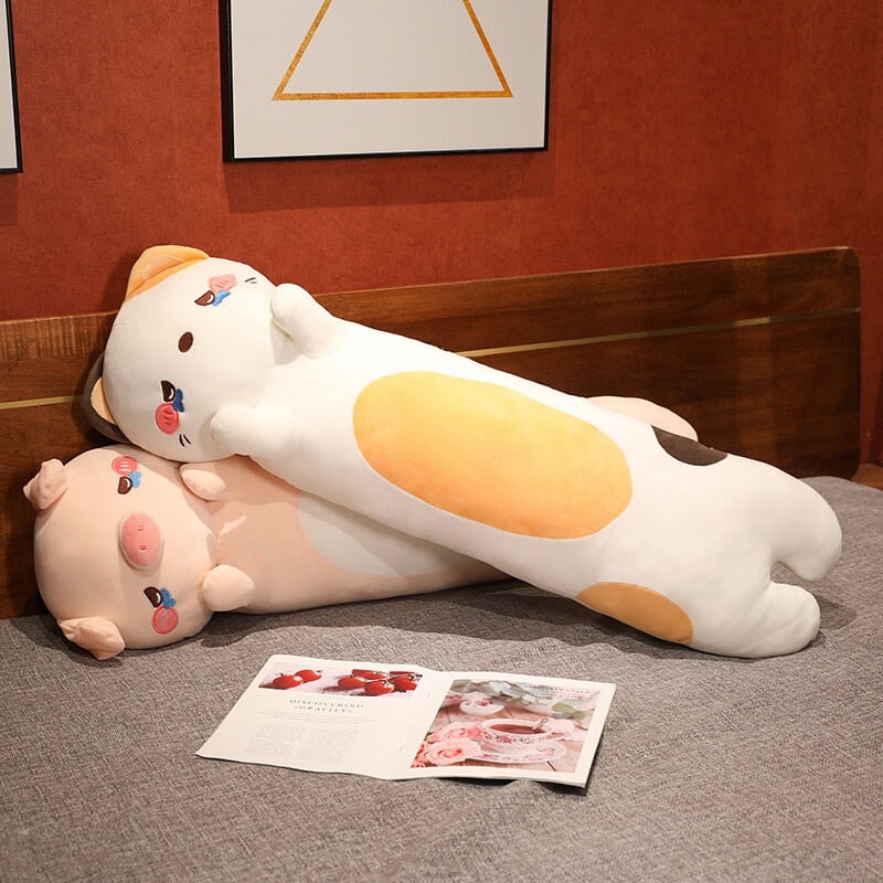 Maliben | Kawaii 100cm Long Snuggly Dog Cat Pig Plushie Collection