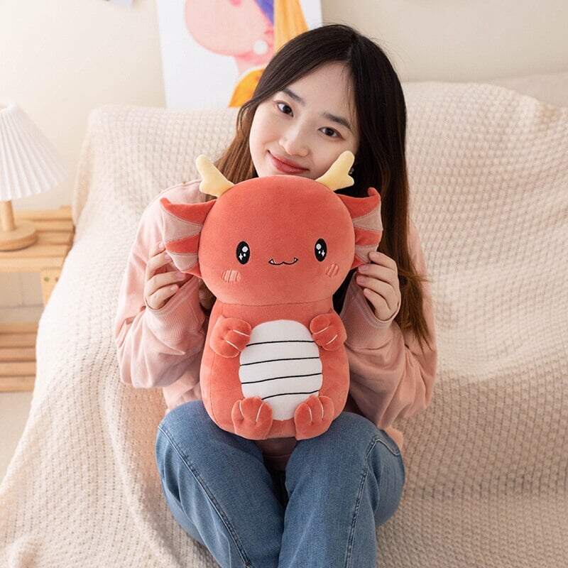Maliben | Kawaii Axolotl Dragon Plush