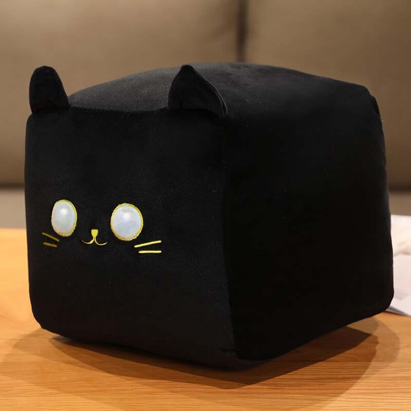 Maliben | Kawaii Black White Cube Cat Plushies