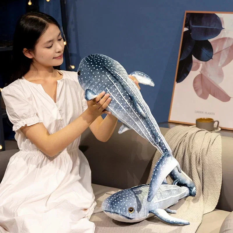 Maliben | Kawaii Blue Whale Shark Soft Toy Plushie