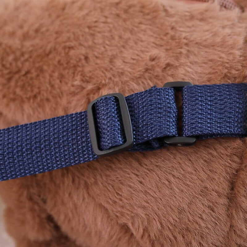 Maliben | Kawaii Brown Otter Backpack Plushie