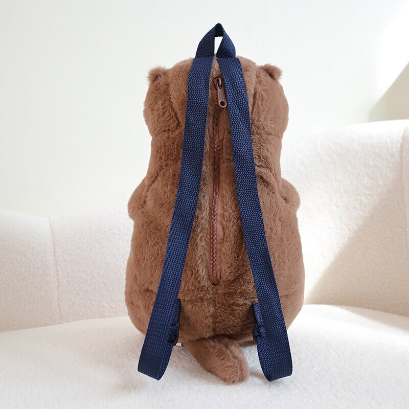 Maliben | Kawaii Brown Otter Backpack Plushie