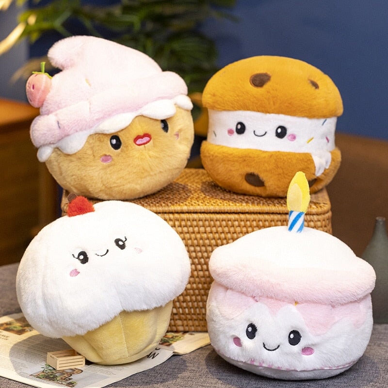 Maliben | Kawaii Cake Plushie Strawberry Fruit Muffin Bakery Plushies