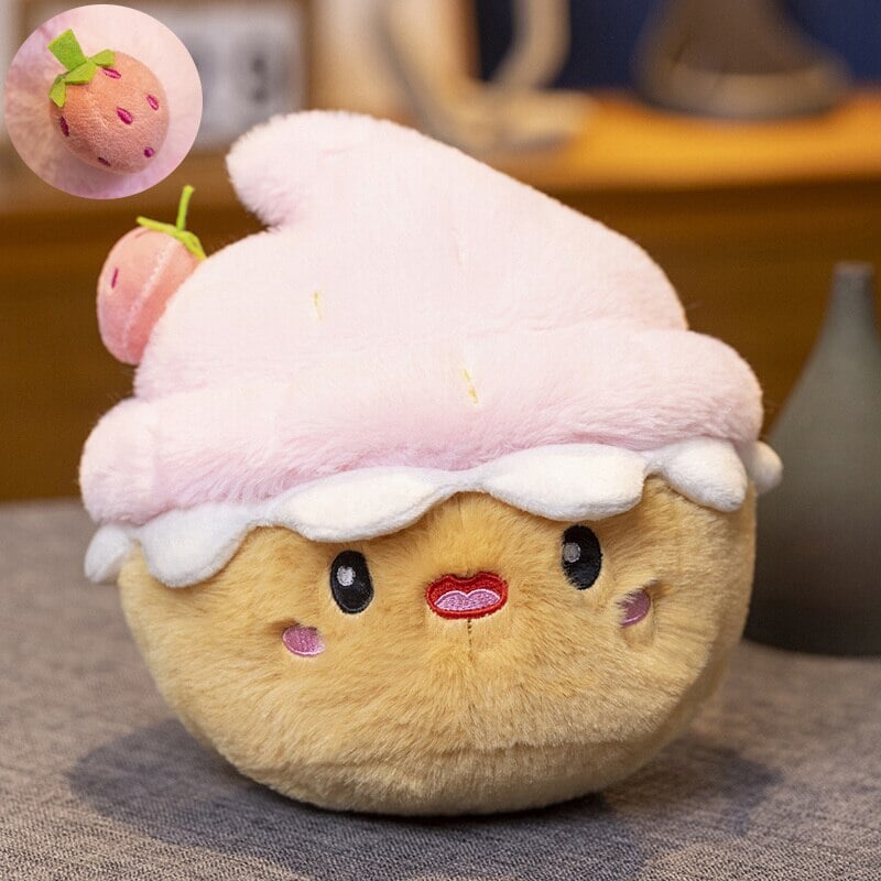 Maliben | Kawaii Cake Plushie Strawberry Fruit Muffin Bakery Plushies