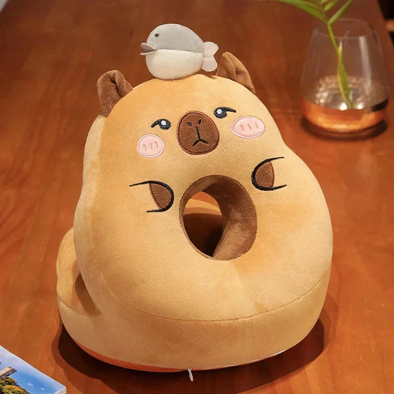 Maliben | Kawaii Capybara Power Nap Head Rest Cushion