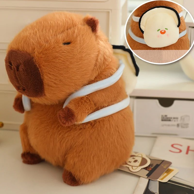 Maliben | Kawaii Capybara With Backpack Plush Collection