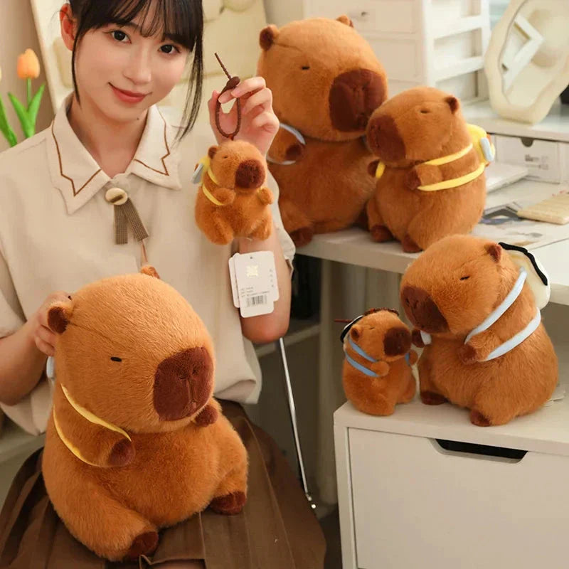 Maliben | Kawaii Capybara With Backpack Plush Collection