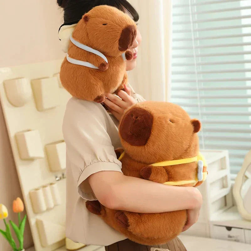 Maliben | Kawaii Capybara With Backpack Plush Collection