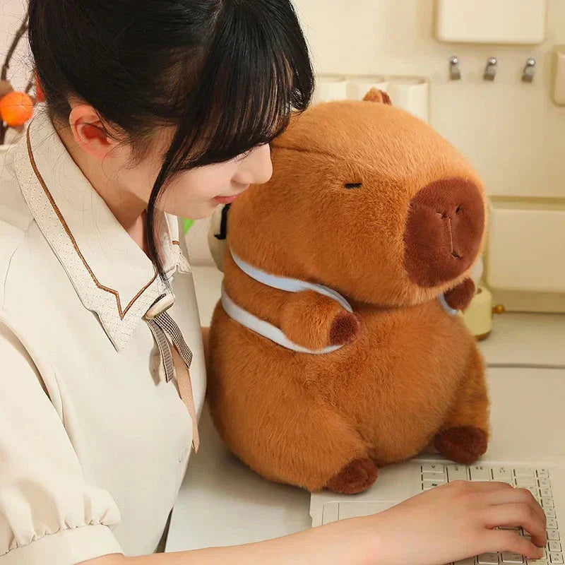 Maliben | Kawaii Capybara With Backpack Plush Collection