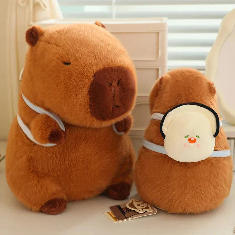 Maliben | Kawaii Capybara With Backpack Plush Collection