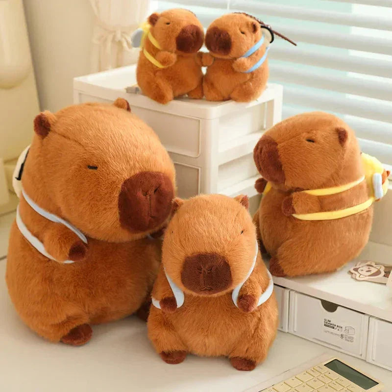 Maliben | Kawaii Capybara With Backpack Plush Collection