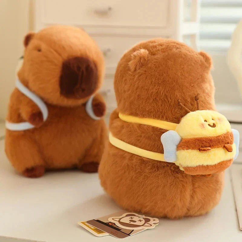 Maliben | Kawaii Capybara With Backpack Plush Collection