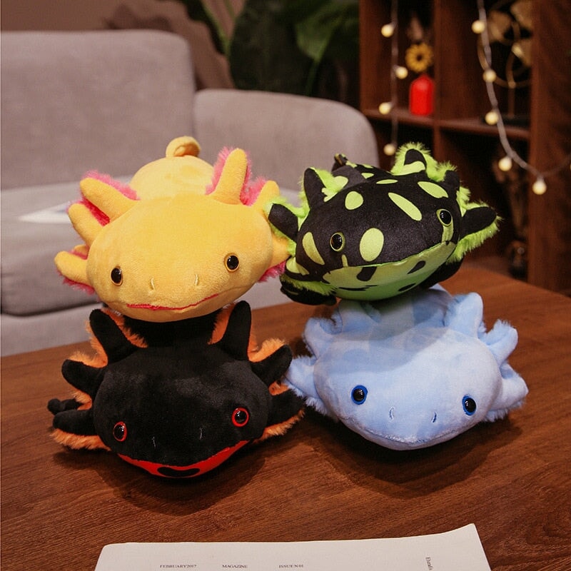 Maliben | Kawaii Colorful Likelike Axolotl Plushie Family