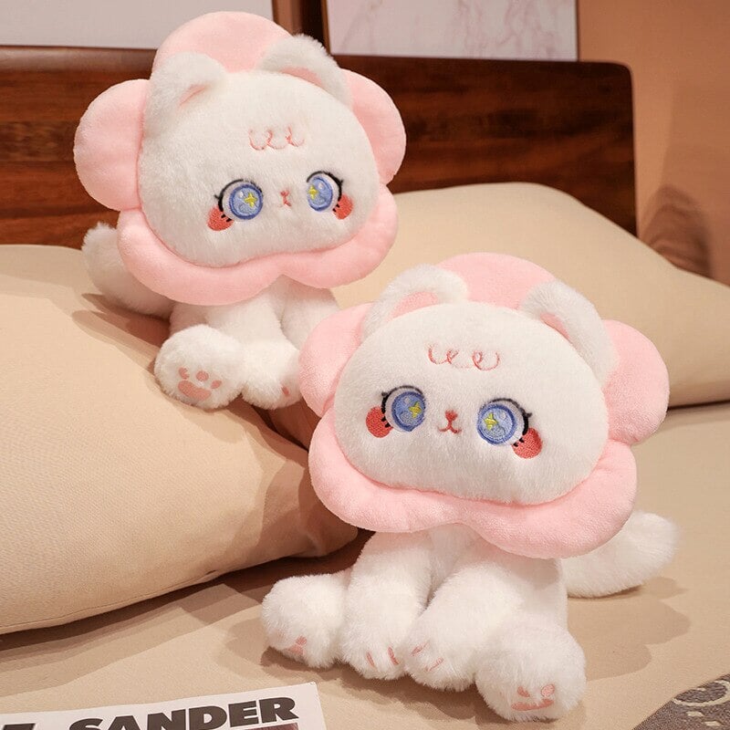 Maliben | Kawaii Flower Black White Cat Plushies