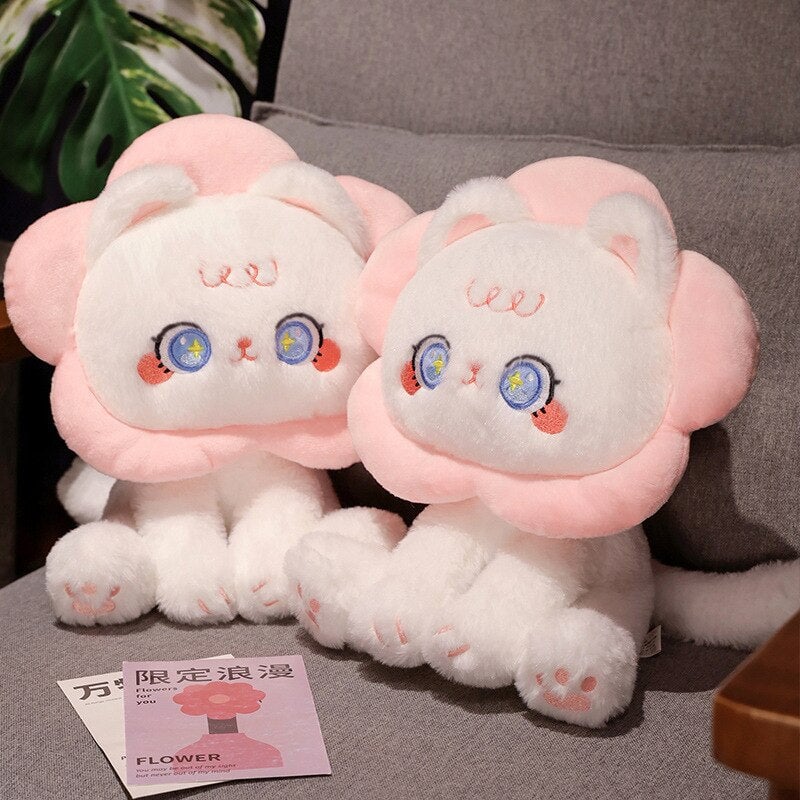 Maliben | Kawaii Flower Black White Cat Plushies