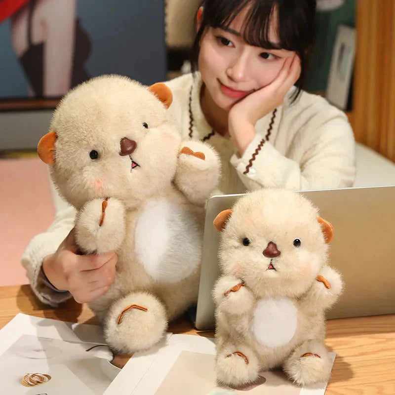 Maliben | Kawaii Fluffy Blushing Otter Plushie