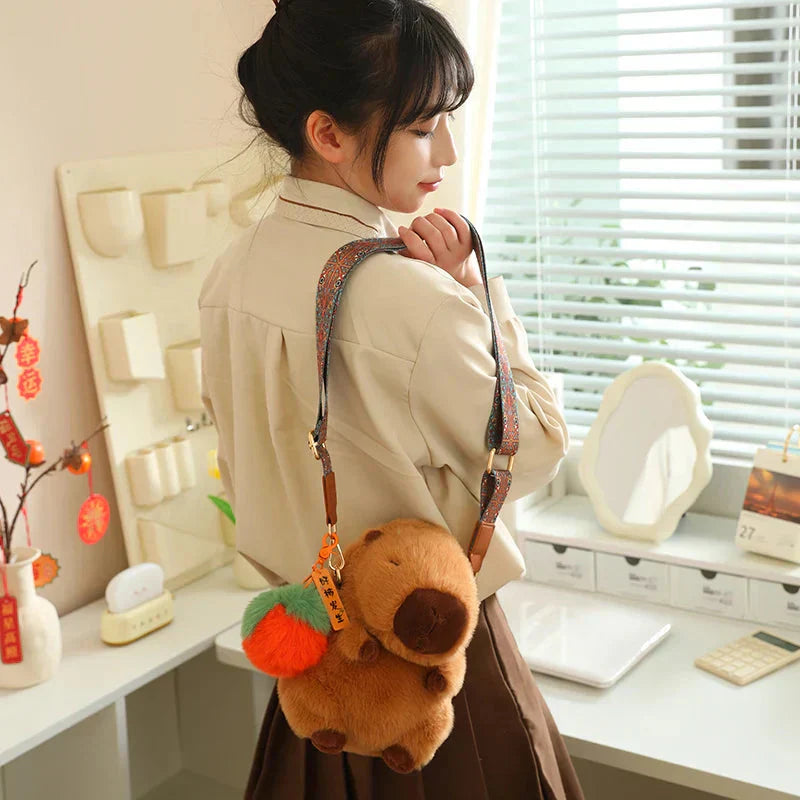 Maliben | Kawaii Fluffy Capybara Plushies With Strap