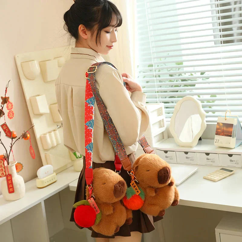 Maliben | Kawaii Fluffy Capybara Plushies With Strap