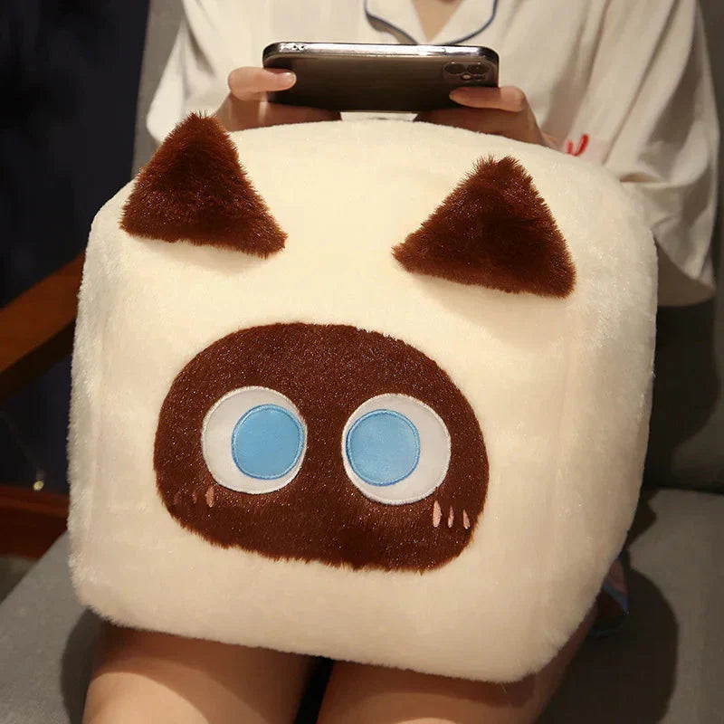 Maliben | Kawaii Fluffy Cube Cat Plushie Collection