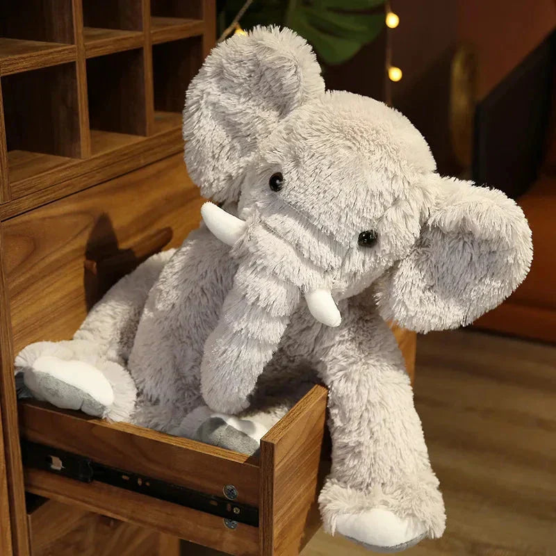 Maliben | Kawaii Fluffy Elephant Plush Family