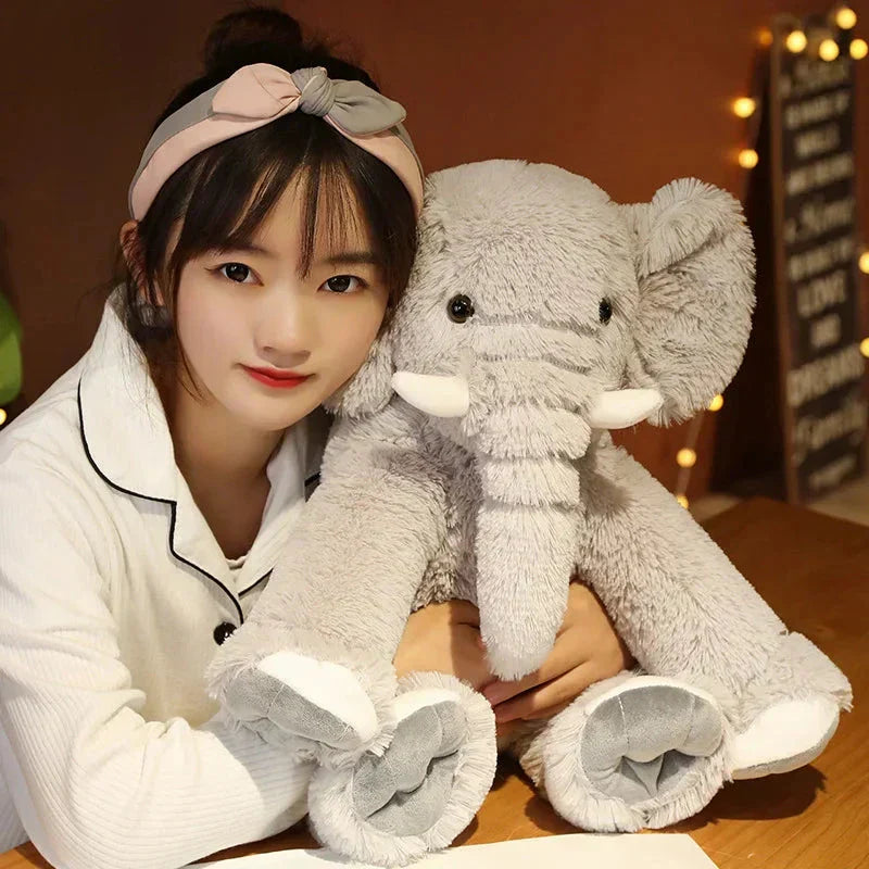 Maliben | Kawaii Fluffy Elephant Plush Family