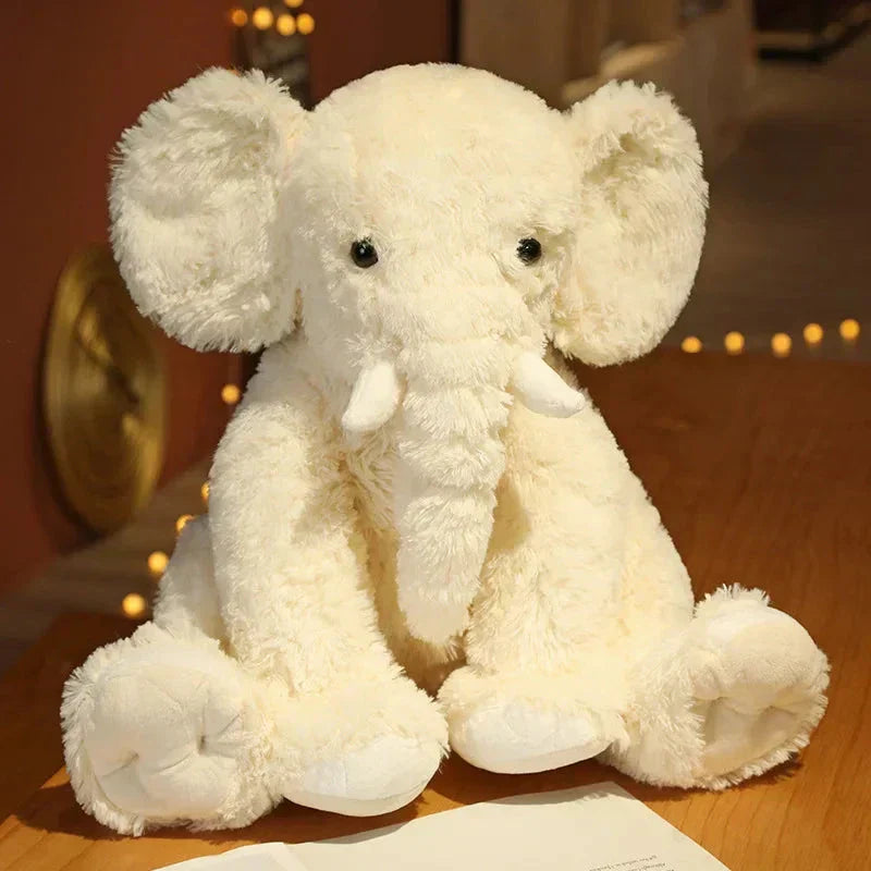 Maliben | Kawaii Fluffy Elephant Plush Family