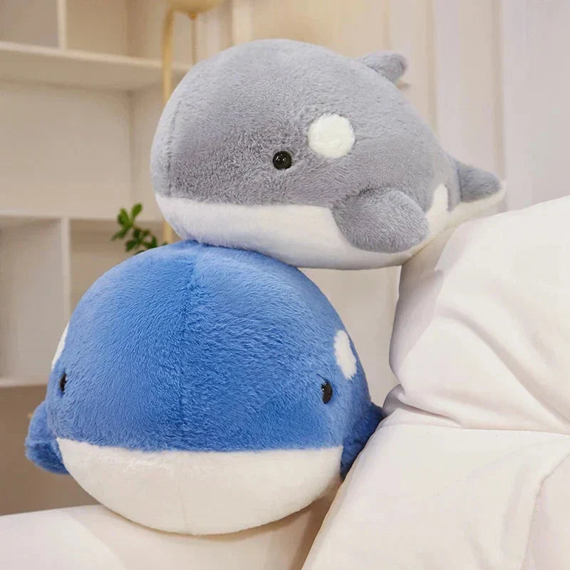 Maliben | Kawaii Fluffy Gray Blue Killer Whale Plushies
