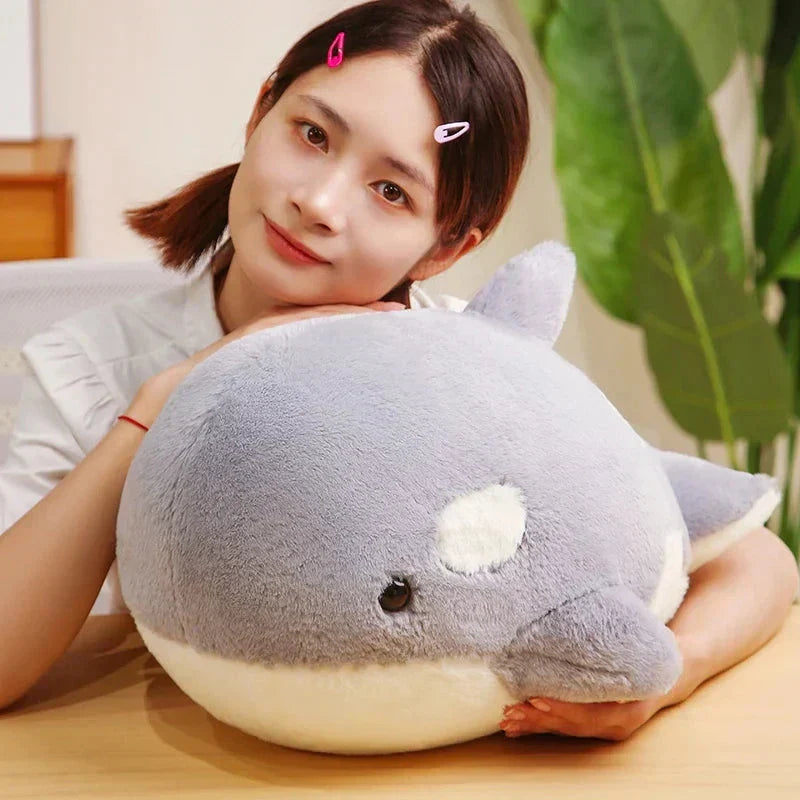 Maliben | Kawaii Fluffy Gray Blue Killer Whale Plushies