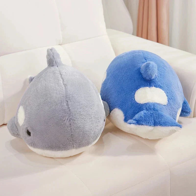Maliben | Kawaii Fluffy Gray Blue Killer Whale Plushies