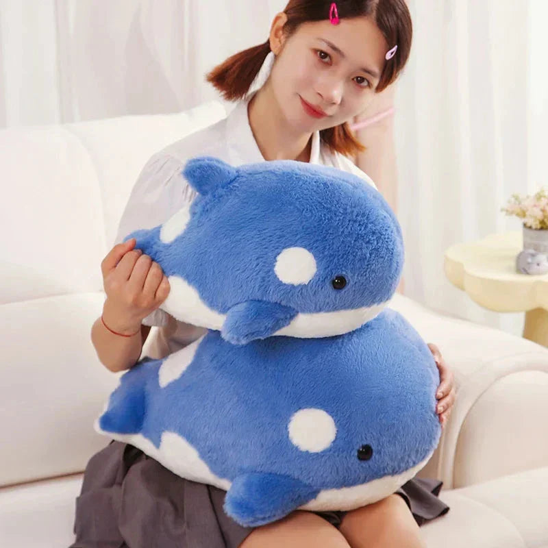 Maliben | Kawaii Fluffy Gray Blue Killer Whale Plushies
