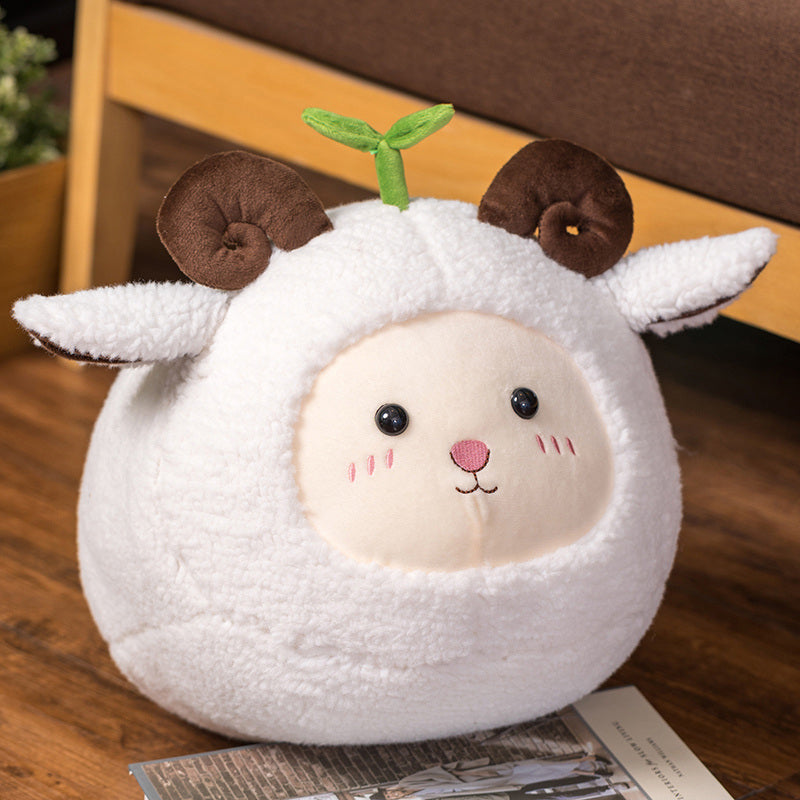 Maliben | Kawaii Fluffy Sheep Goat Ram Plushie
