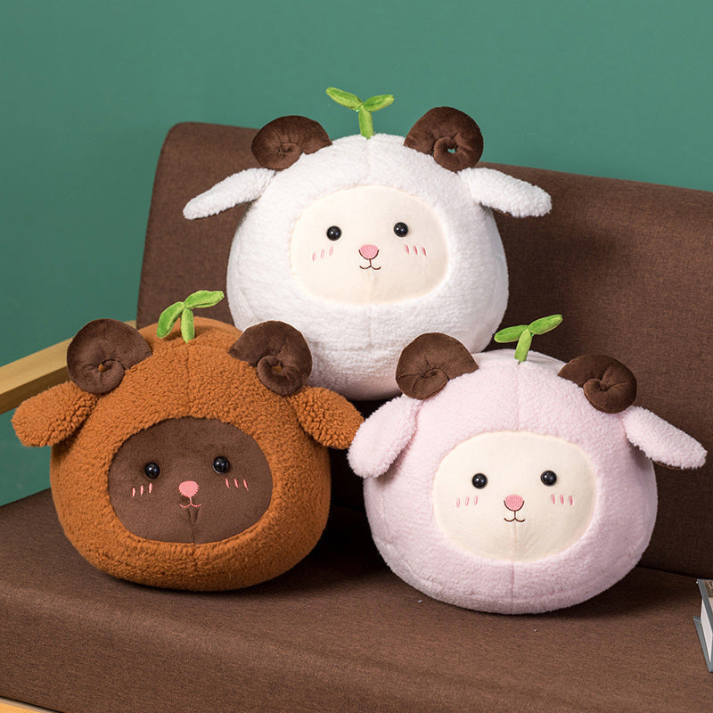 Maliben | Kawaii Fluffy Sheep Goat Ram Plushie