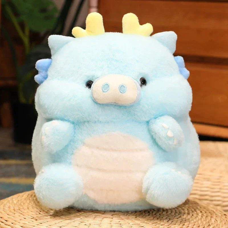 Maliben Kawaii Pig Dragon Plush — 30 cm, 7 Pastel Colors