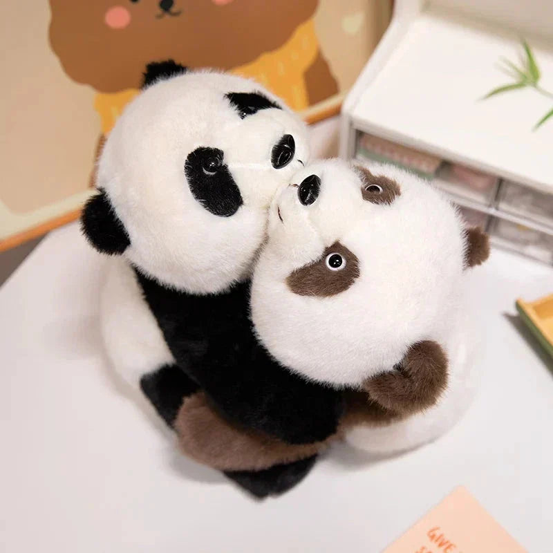 Maliben | Kawaii Fuzzy Black Brown Panda Plushies