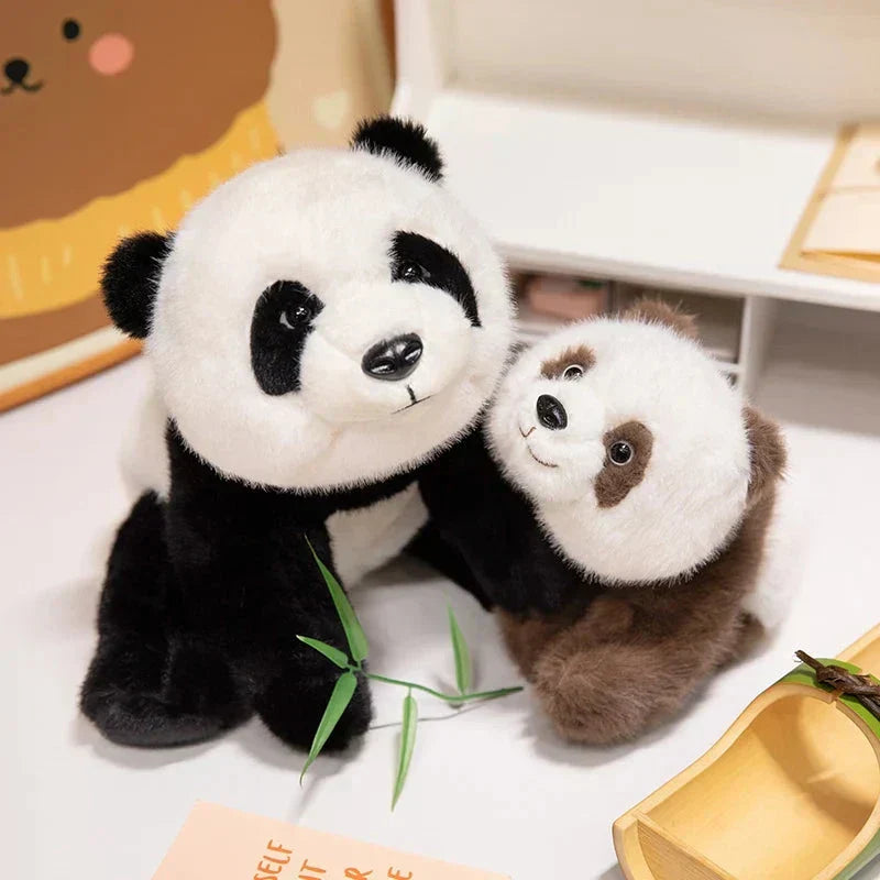 Maliben | Kawaii Fuzzy Black Brown Panda Plushies