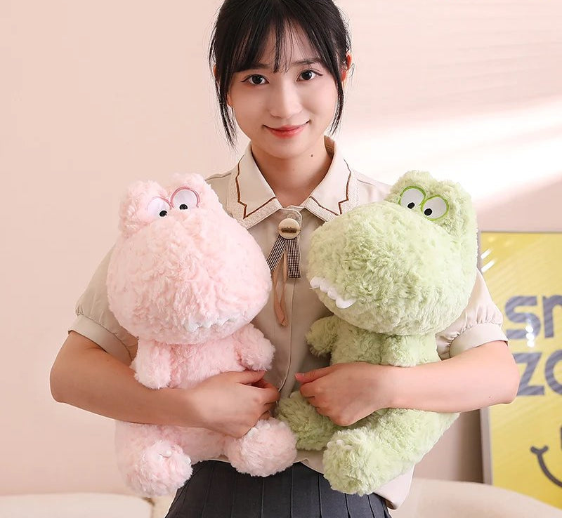 Maliben | Kawaii Goofy Green Pink Dinosaur Plushies