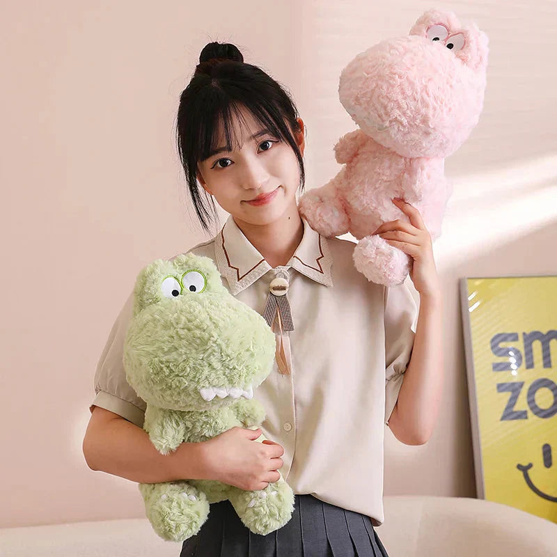 Maliben | Kawaii Goofy Green Pink Dinosaur Plushies