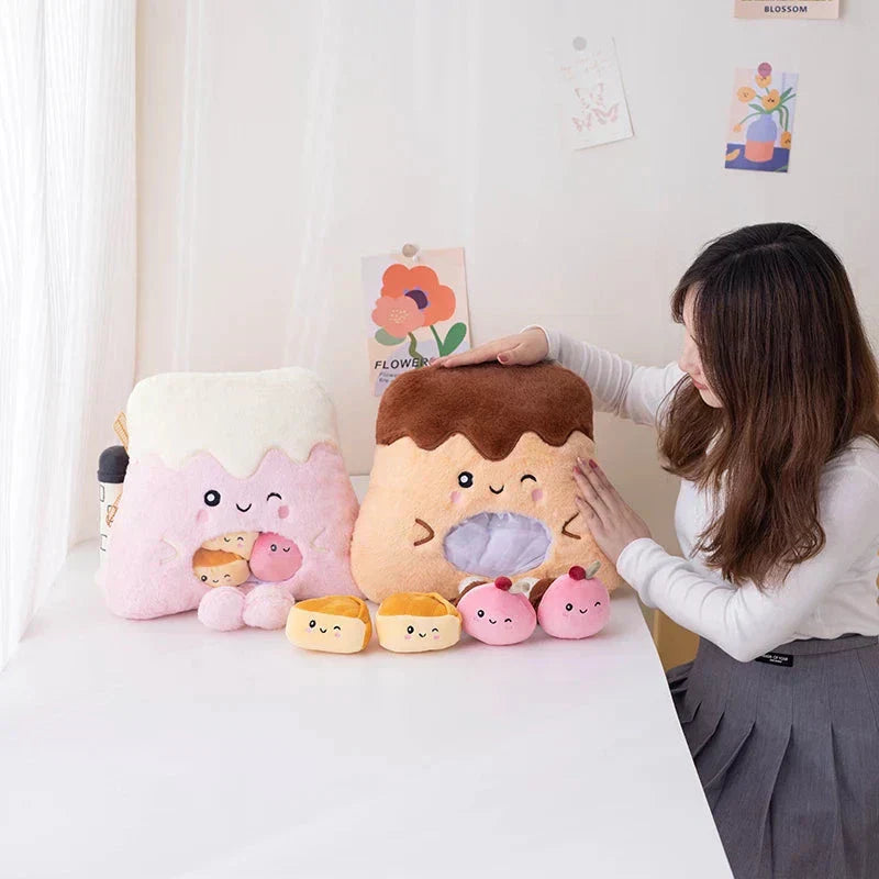 Maliben | Kawaii Mountain Desserts Candy Bag Plushies