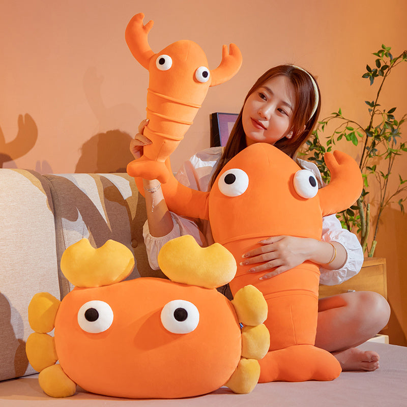 Maliben | Kawaii Orange Crab & Lobster Plushie