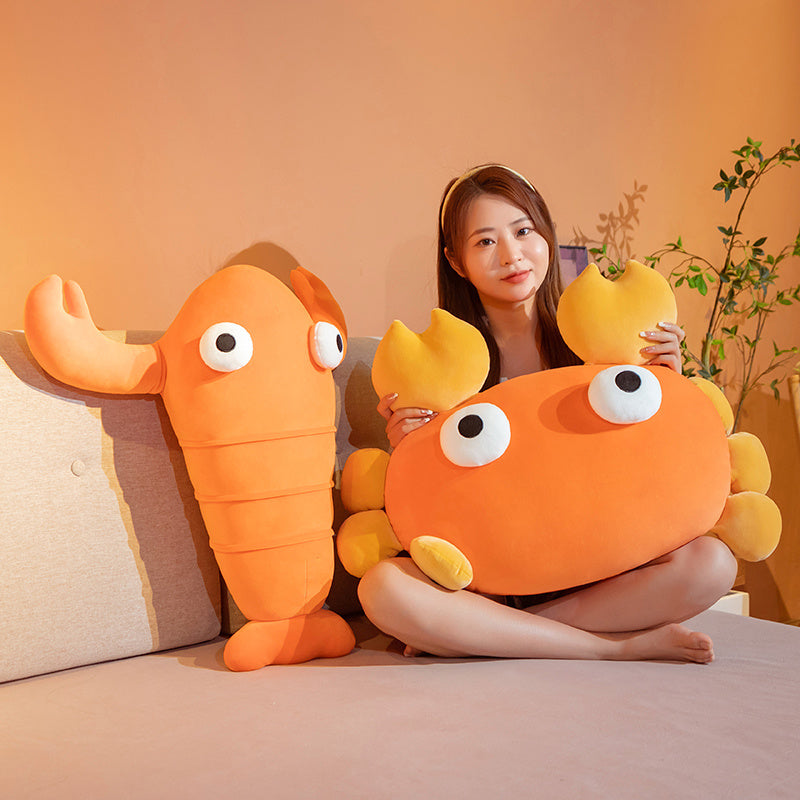 Maliben | Kawaii Orange Crab & Lobster Plushie