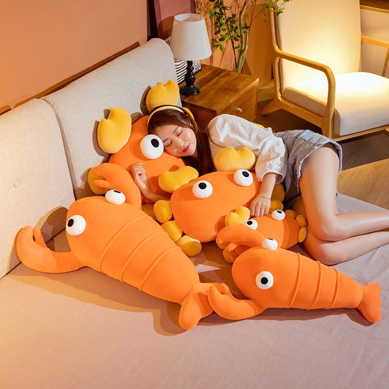 Maliben | Kawaii Orange Crab & Lobster Plushie